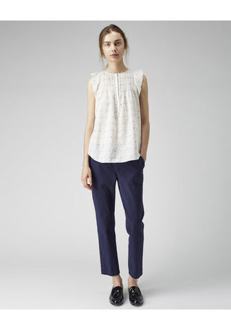 Crosshatch Pintuck Top