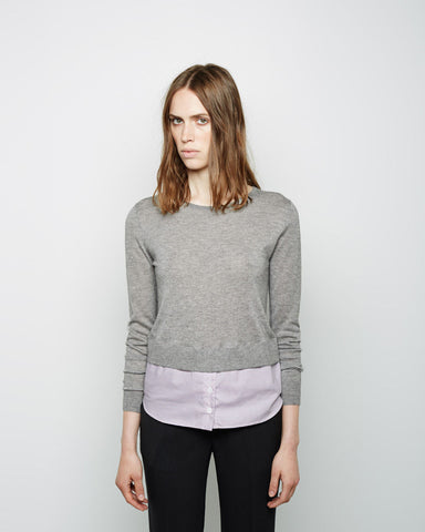 Cashmere Shirttail Pullover