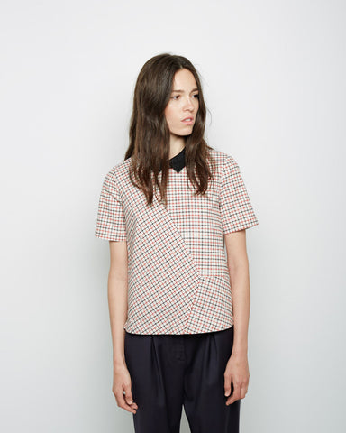 Windowpane Check T-Shirt