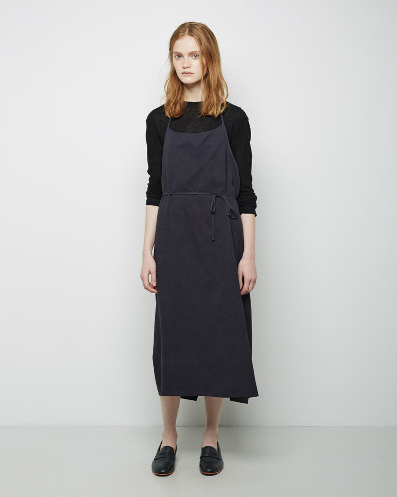 Silk Twill Apron Dress