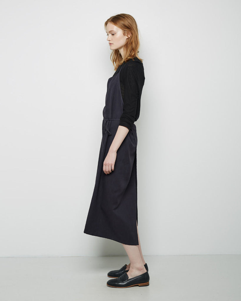 Silk Twill Apron Dress