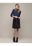 Corduroy Zip Skirt
