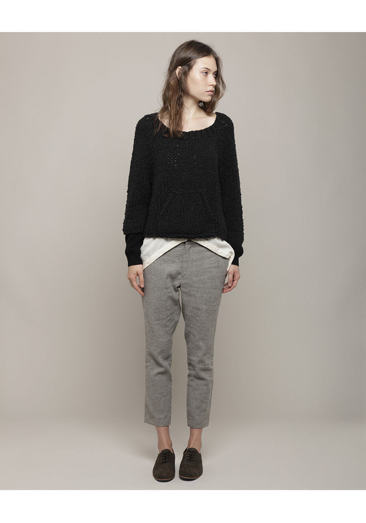 Cropped Flannel Trouser