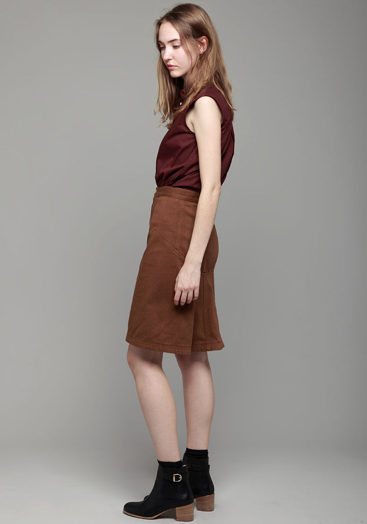 High Neck Sleeveless Shirt