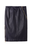 Leather Zip Skirt