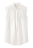 Pintuck Sleeveless Top