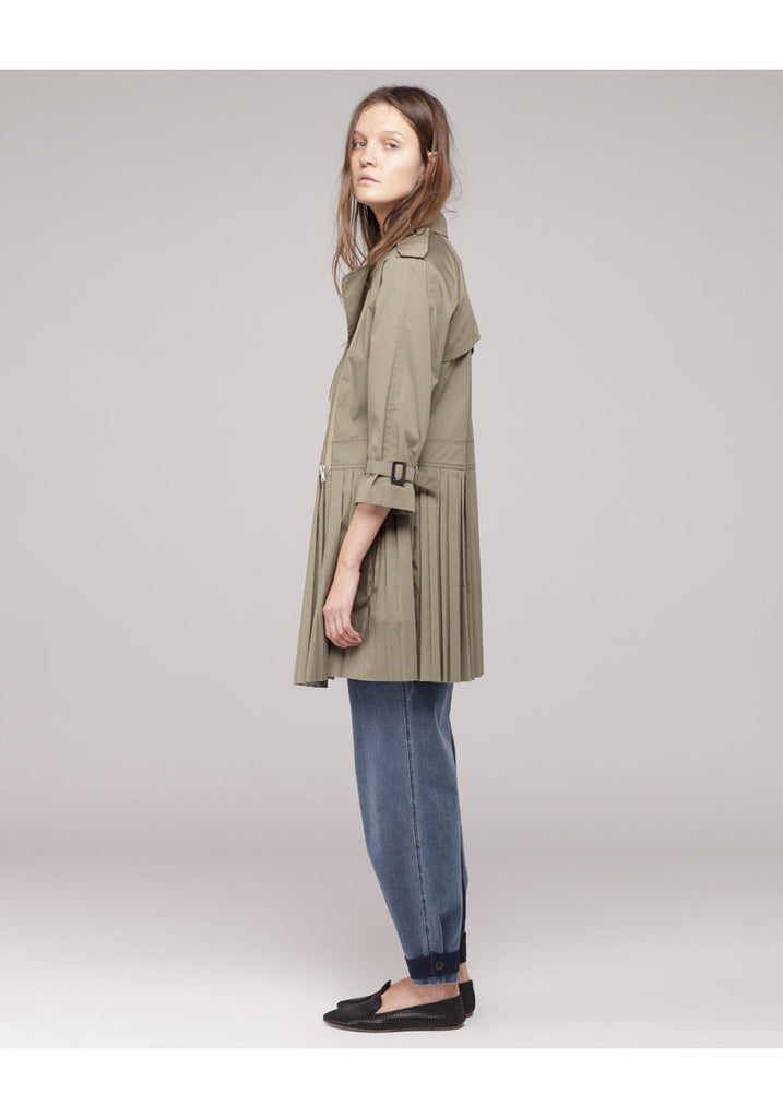 Pleated Skirt Trench