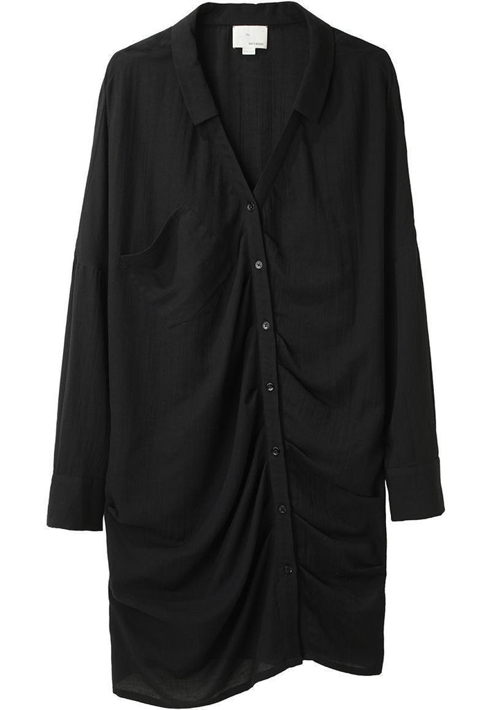 Ruched Shirtdress
