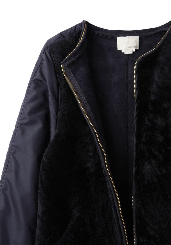 Shearling Opera Coat