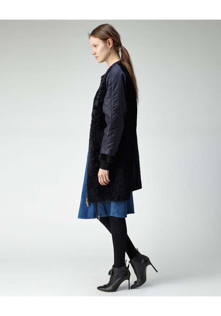 Shearling Opera Coat