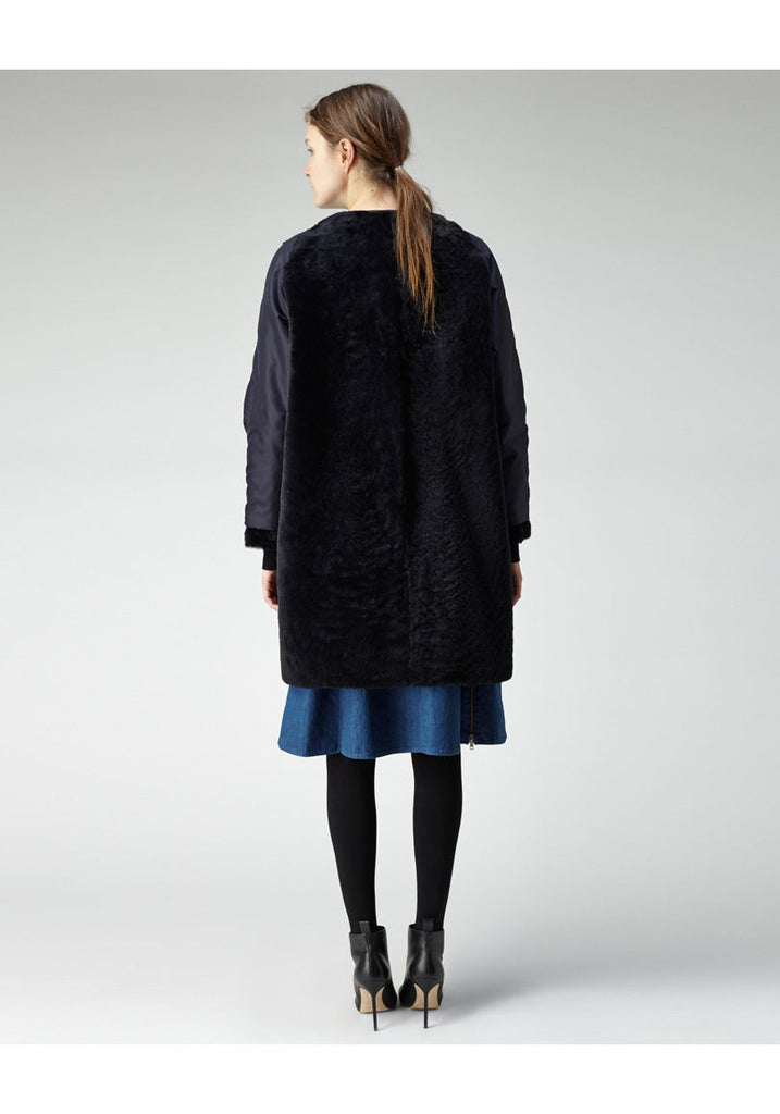 Shearling Opera Coat