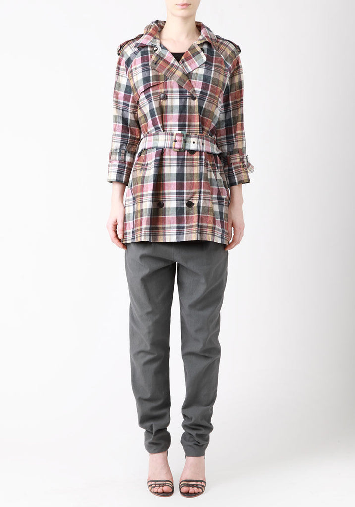 Shrunken Waxed Trench