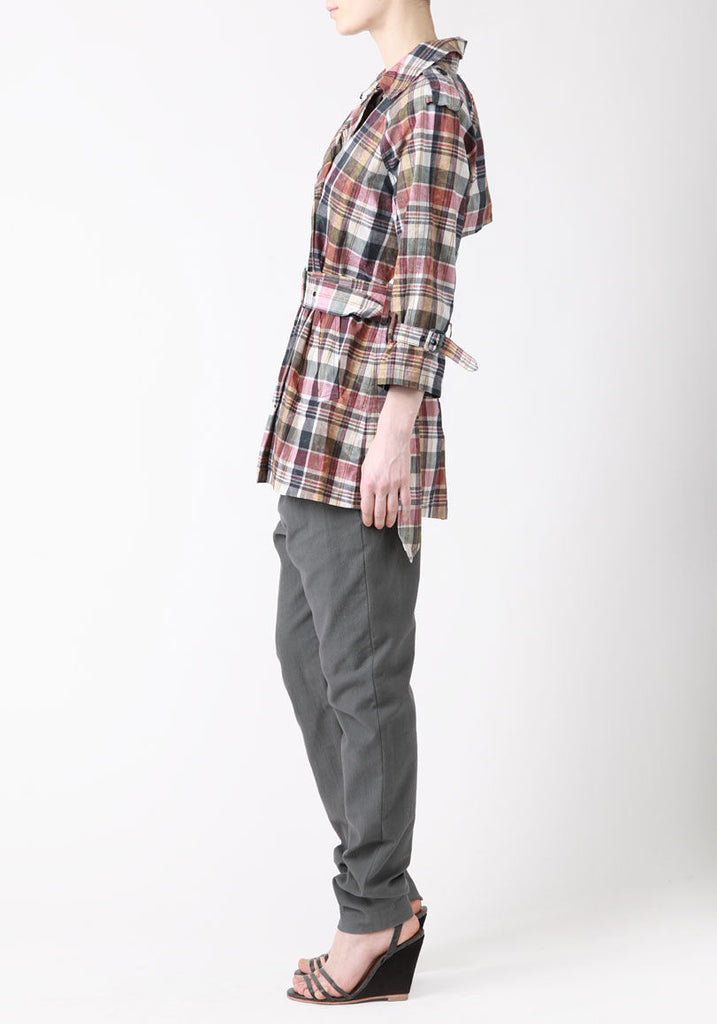 Shrunken Waxed Trench