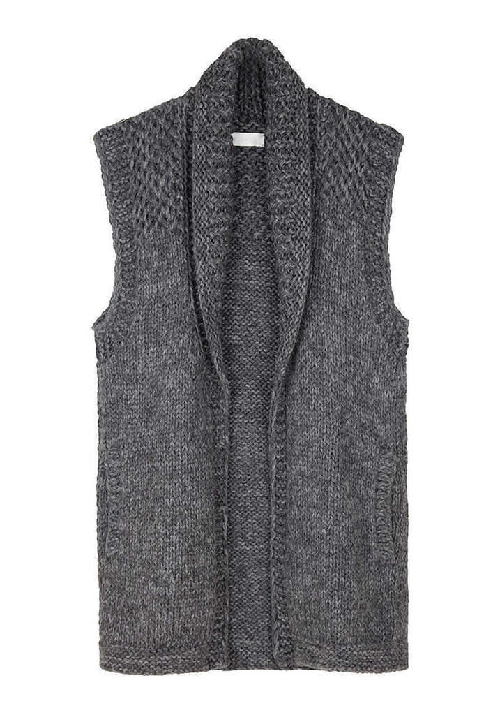 Handknit Long Vest