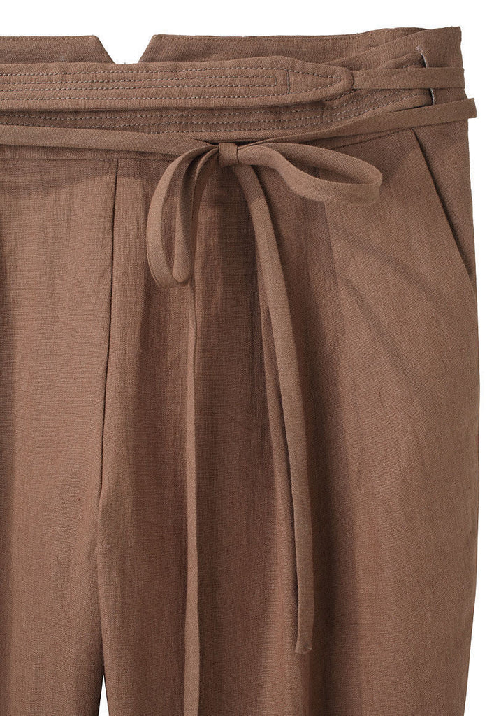 Linen Pant w/ Tie Belt