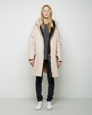 Teasel Melange Long Wool Parka