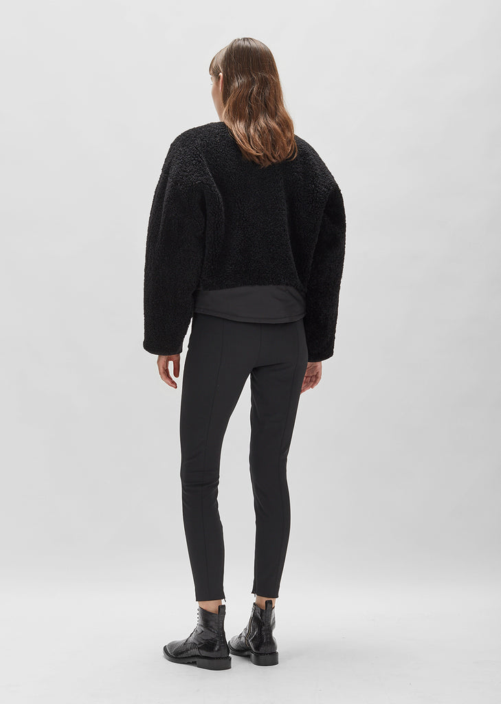 Shearling Twill Bomber