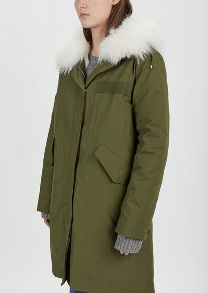 新品タグ付き保管品 ONYONE SAROMON TEAM PARKA long parka with fur hood - black - Yves Salomon Men – Yves Salomon US