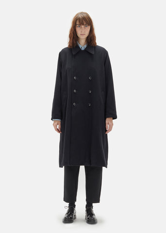 Unisex Wool Tweed Double Breast Coat