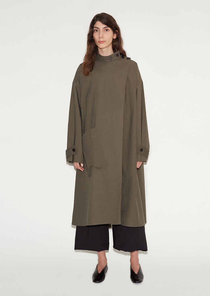 Cotton Highneck Overcoat