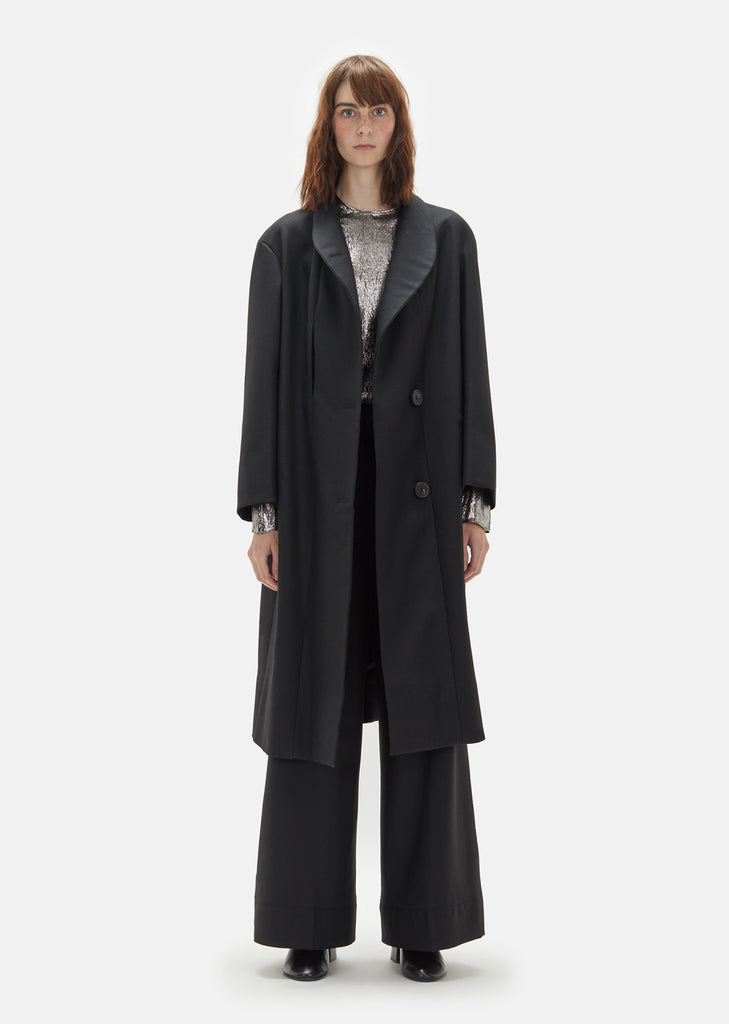 Wool Serge Kaftan Coat
