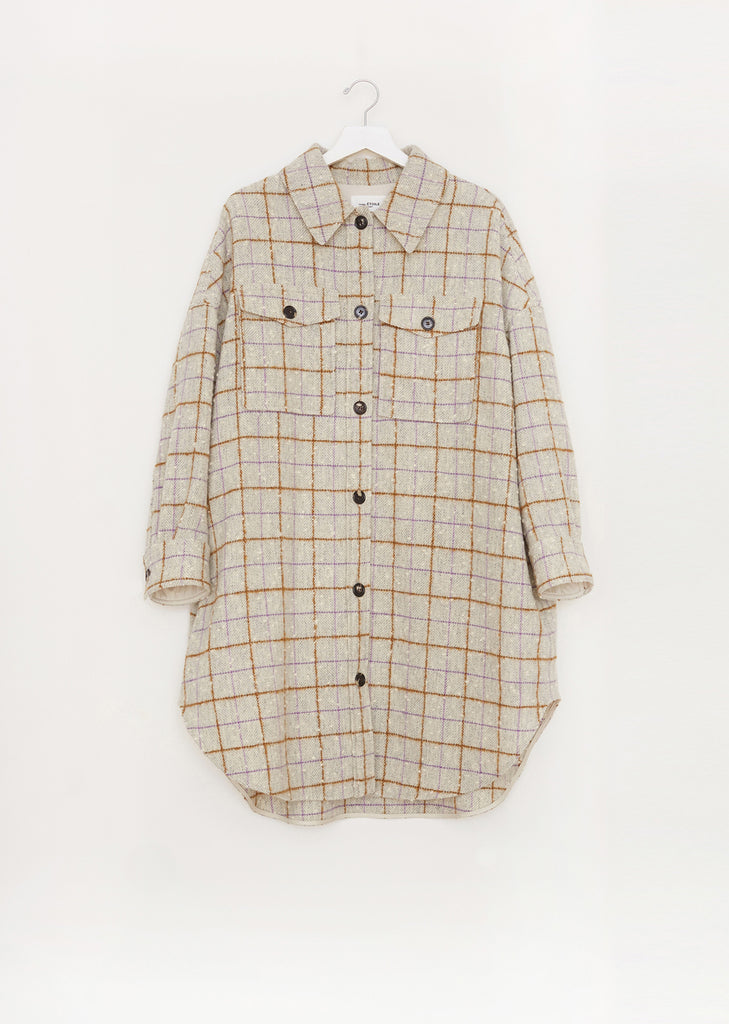Oario Checked Bouclé Coat