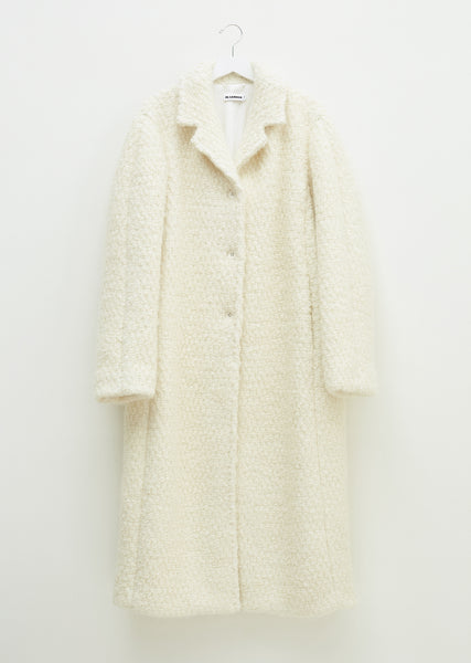 shéller collarress wool middle coat/0001 collarress wool middle coat – shéller / シェリエ