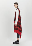 Wool Mohair Tartan Check Sweater