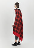 Wool Mohair Tartan Check Sweater