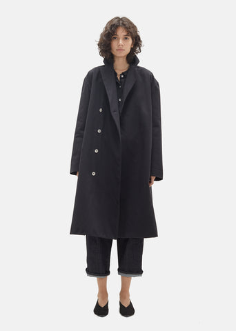 Unisex Black Denim Coat