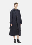 Wool Cotton Gabardine Coat