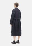 Wool Cotton Gabardine Coat