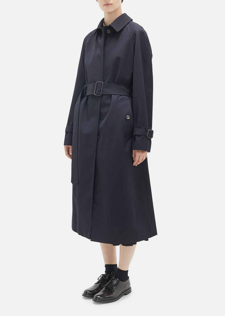 Wool Cotton Gabardine Coat