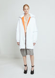Water Repellent Nylon Coat with Contrast Lining