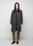 Wool Zip Front Coat