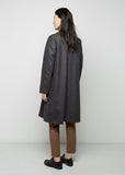 Wool Zip Front Coat