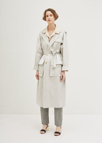 Satine Cotton Gabardine Trench Coat