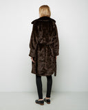 Faux Fur Blanket Coat