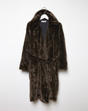 Faux Fur Blanket Coat