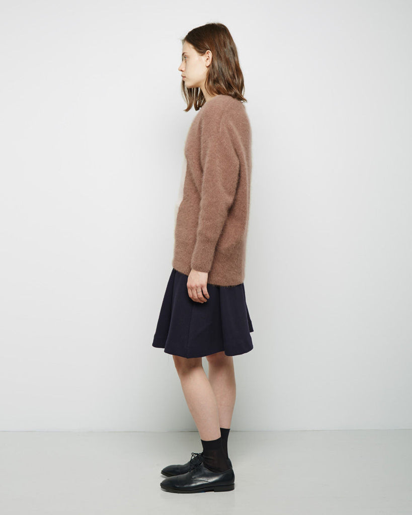 Colorblock Mohair Pullover