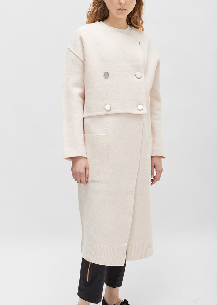 Double Breasted Felted Coat