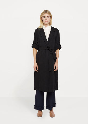 Cotton Gauze Trench Robe