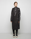 Eileen Leather Peacoat