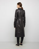Eileen Leather Peacoat