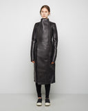 Eileen Leather Peacoat