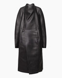 Eileen Leather Peacoat