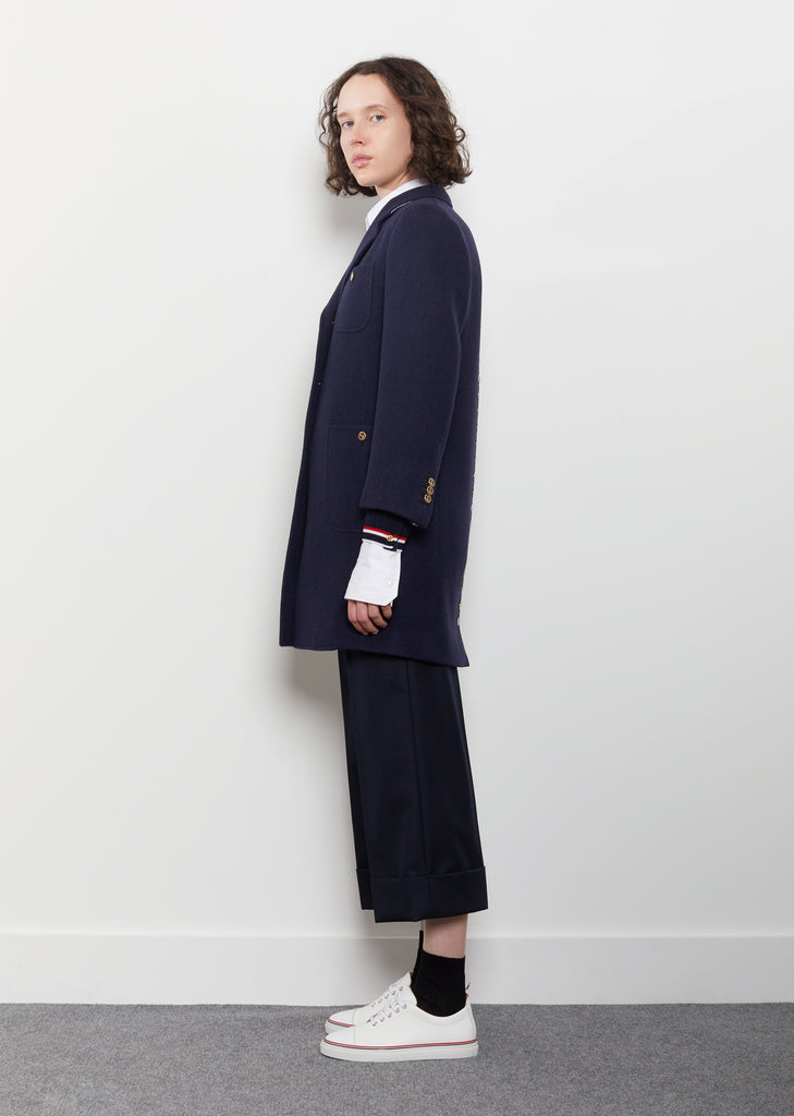 Double-Faced Melton Wool Coat