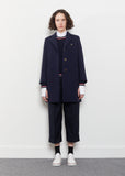 Double-Faced Melton Wool Coat