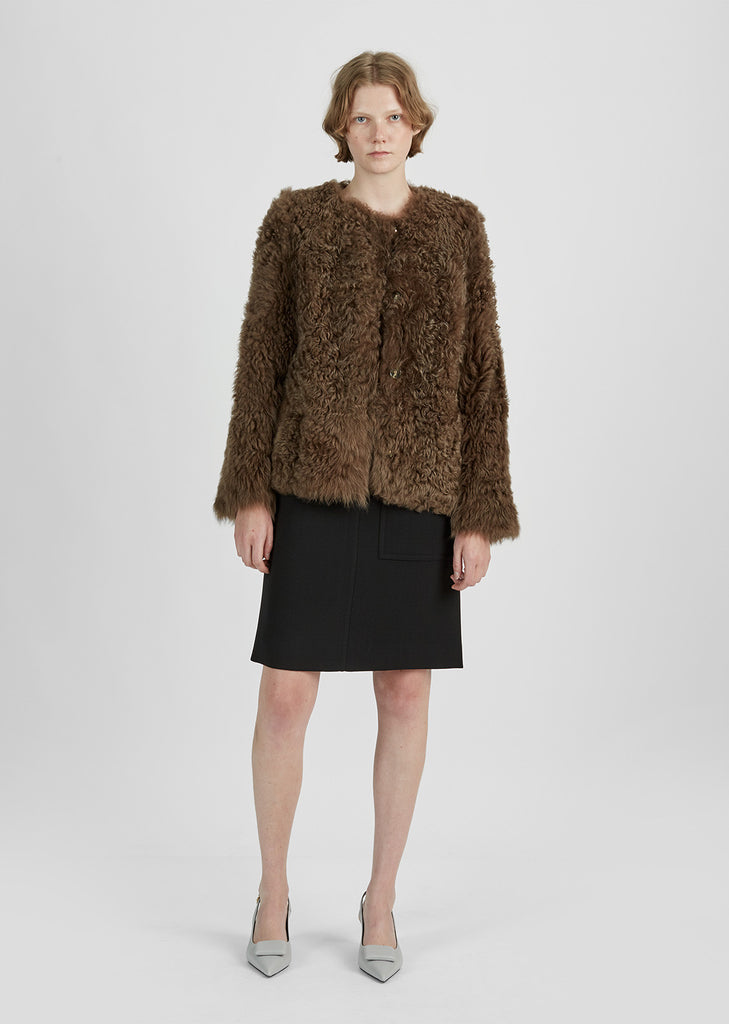 Reversible Shearling and Leather Jacket