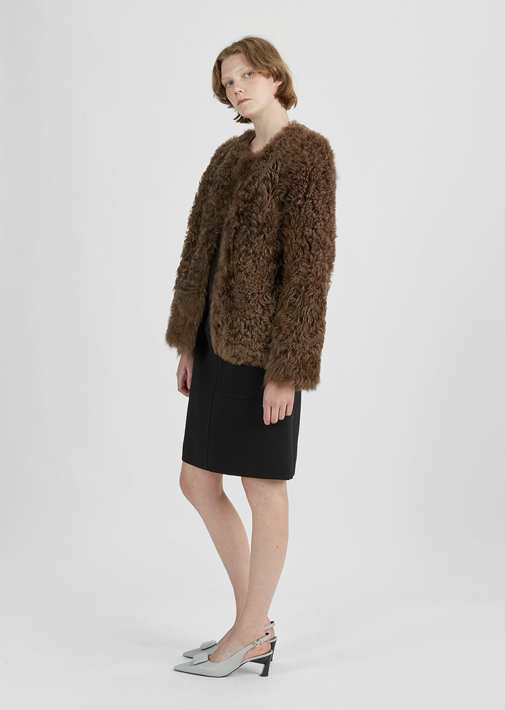 Reversible Shearling and Leather Jacket